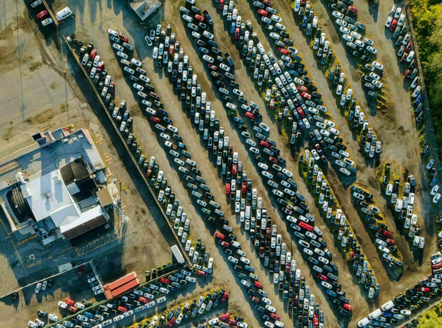 a high angle view of a road