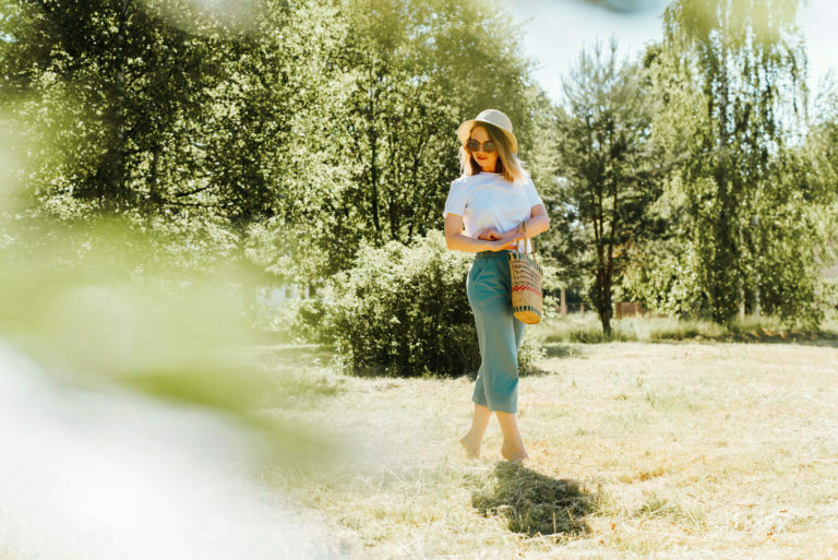 a person standing in the dirt